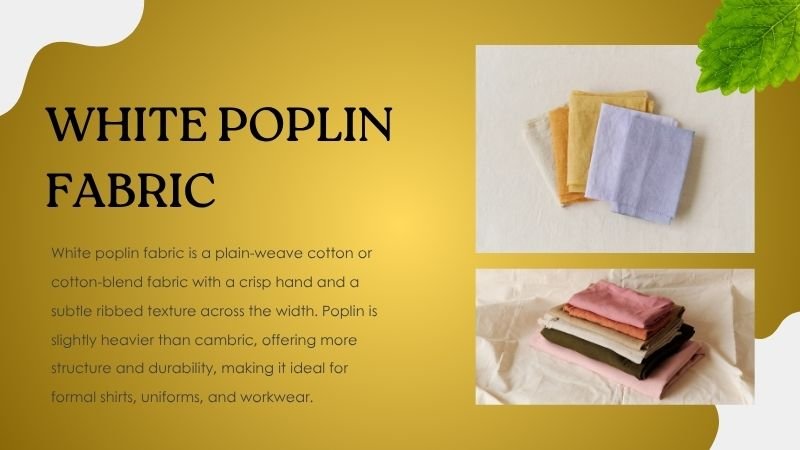 White Poplin Fabric